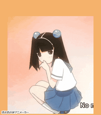 a cartoon of a girl with bubbles in her hair and the word no on the bottom right