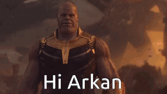 Arkan Thanos GIF - Arkan Thanos Hi Arkan GIFs