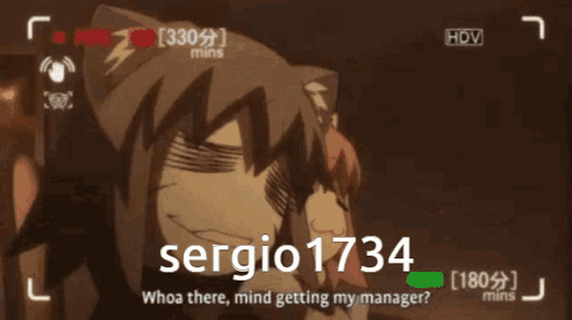a video of a cat and a girl with the name sergio 1734 on the bottom