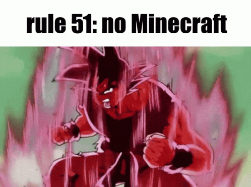 No Minecraft Rule51 GIF - No Minecraft Rule51 Goku GIFs
