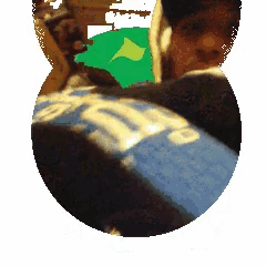 a blurry picture of a person with the number 10 on their back