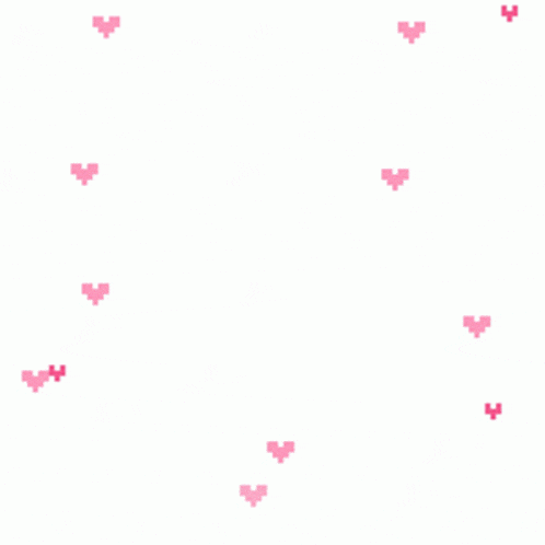 pink hearts on a white background with a white background