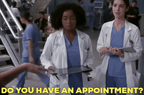 Greys Anatomy Simone Griffith GIF - Greys Anatomy Simone Griffith Do You Have An Appointment GIFs