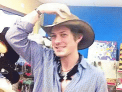 Taylor Hanson Cowboy Hat GIF - Taylor Hanson Cowboy Hat Smile GIFs
