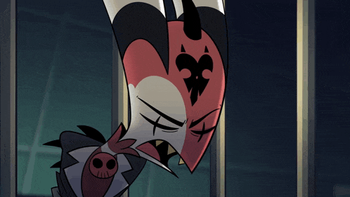 a cartoon character says it 's nothing next to a window