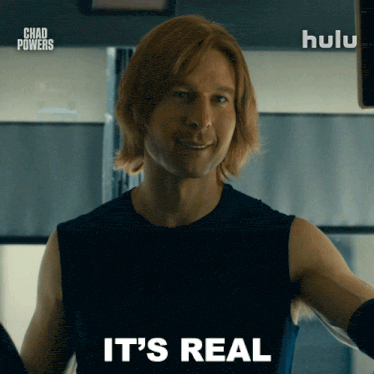a man says it 's real in front of a hulu ad