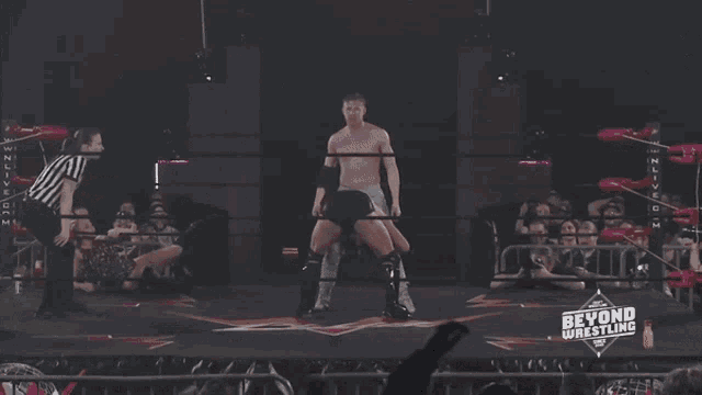 a wrestler in a beyond wrestling ring