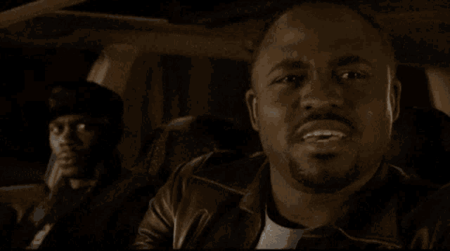 a man in a car says " is wayne brady gonna have to choke a bitch ? "