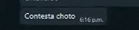 contesta choto 6:16 pm is written on a black background