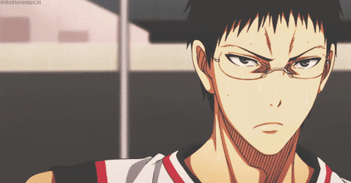 a drawing of a man wearing glasses and a shirt that says maroshishokuchi on the bottom