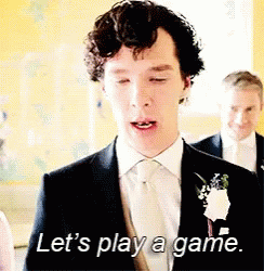 Sherlock Lets Play A Game GIF - Sherlock Lets Play A Game Benedict Cumberbatch GIFs