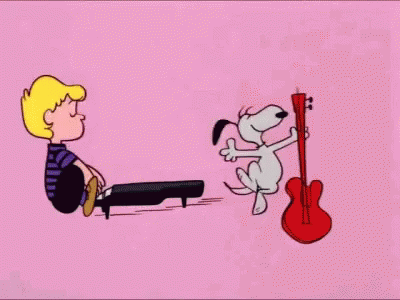 Snoopy Charlie Brown GIF - Snoopy Charlie Brown Playing Music GIFs