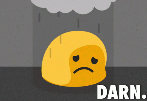 Darn GIF - Sad Emoji Rain GIFs