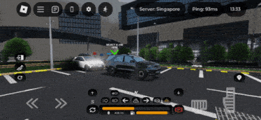 a screenshot of a video game that says server singapore at the top
