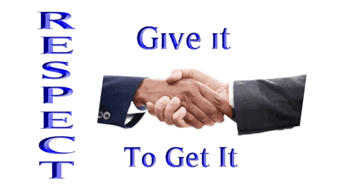 a picture of two people shaking hands with the words give it to get it below them