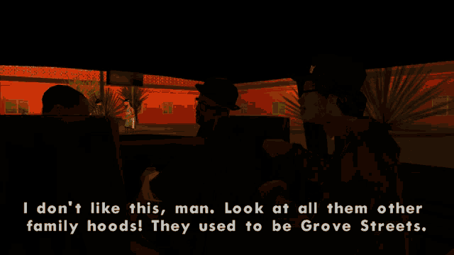 a screenshot of a video game that says i don 't like this man
