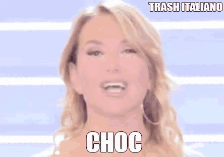 a close up of a woman 's face with the words choc written on it