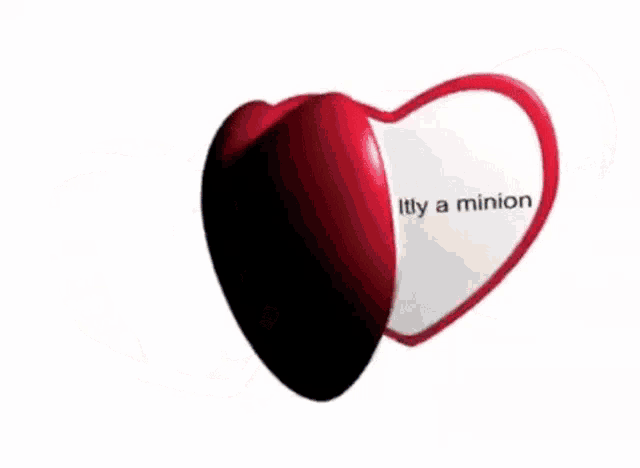 a heart shaped mirror with a picture of a minion and the words pink is literally a minion written on it