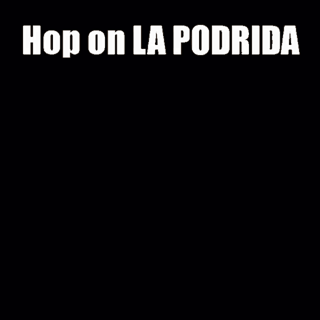 a picture of a person with headphones and the words hop on la podrida above them