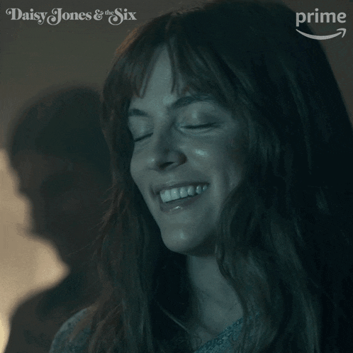 Laughing Daisy Jones GIF - Laughing Daisy Jones Riley Keough GIFs