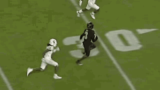 a football player with the number 23 on his jersey is running down the field