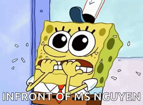 In Front Of Ms Nguyen Nail Biting GIF - In Front Of Ms Nguyen Nail Biting Spongebob GIFs