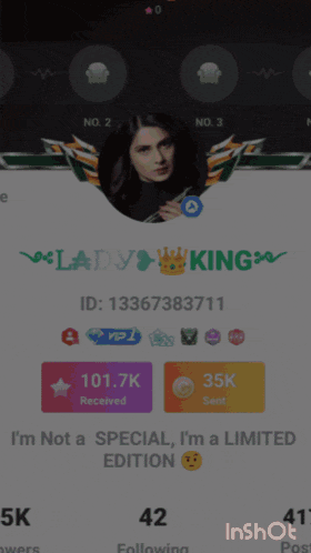 lady kim 's id is 13367383711 and she is a limited edition