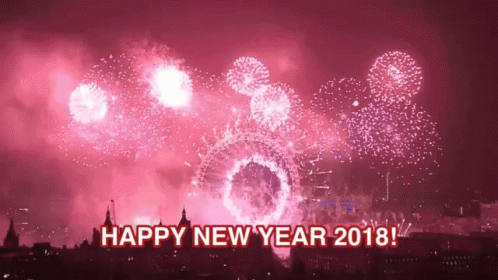 Happy New Year 2018 GIF - Happy New Year 2018 Fireworks GIFs