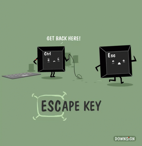 Downsign Escape Key GIF - Downsign Escape Key Keyboard GIFs