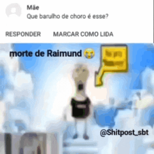 a picture of a cartoon character with the words morte de raimund