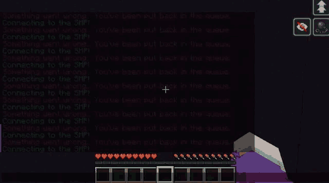 a screenshot of a minecraft game with a bunch of text on the screen .