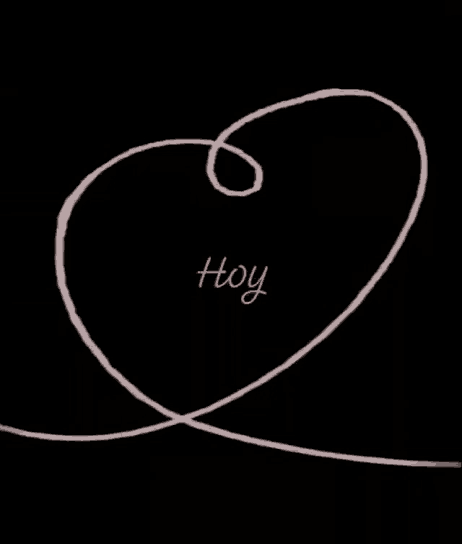 a drawing of a swirl with the word hoy on it