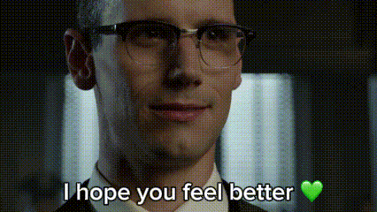 I Hope You Feel Better Gotham GIF - I Hope You Feel Better Gotham Edward Nygma GIFs