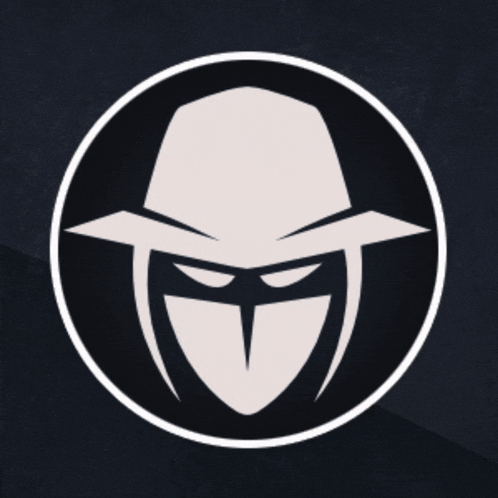 a silhouette of a man wearing a hat with a mask on his face