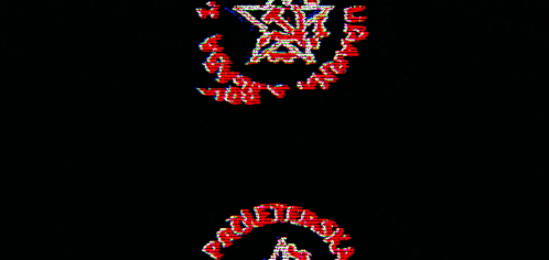 a black background with a red circle that says ' a ' on it