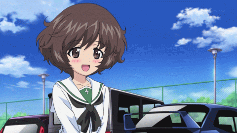 a girl with a cross on her chest is smiling