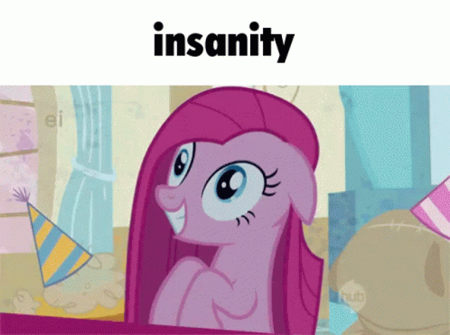 Insanity Pinkie Pie GIF - Insanity Pinkie Pie My Little Pony GIFs