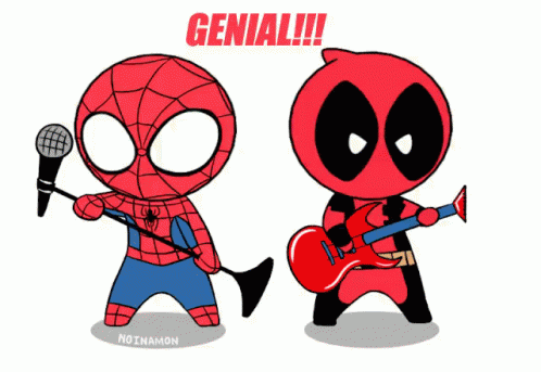Genial GIF - Spiderman Genial Deadpool GIFs