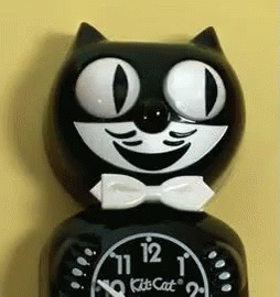 I Detect A Lie GIF - Cat Eyes Clock GIFs