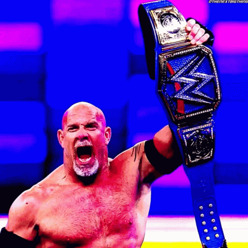 Goldberg Universal Champion GIF - Goldberg Universal Champion Super Showdown GIFs