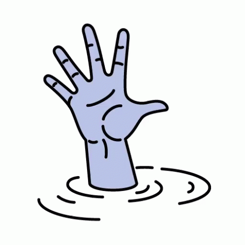 Hand Drowning GIF
