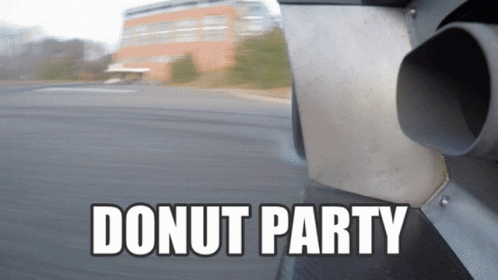 Donut Party Car GIF - Donut Party Car Burnouts GIFs