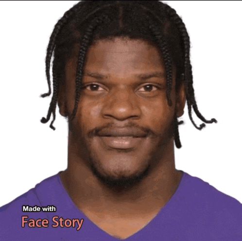 a man with braids and a beard is shown with the caption made with face story
