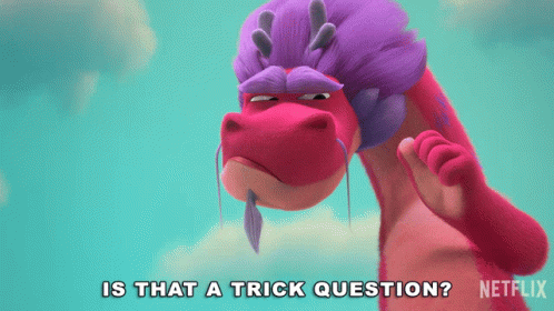 Is That A Trick Question Long GIF - Is That A Trick Question Long Wish Dragon GIFs