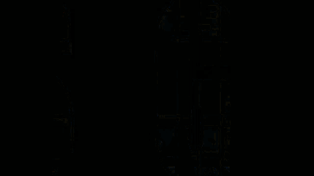 four anime characters are standing next to each other in a dark room