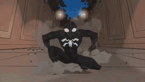 Spidey Black GIF - Spidey Black Spider Man GIFs