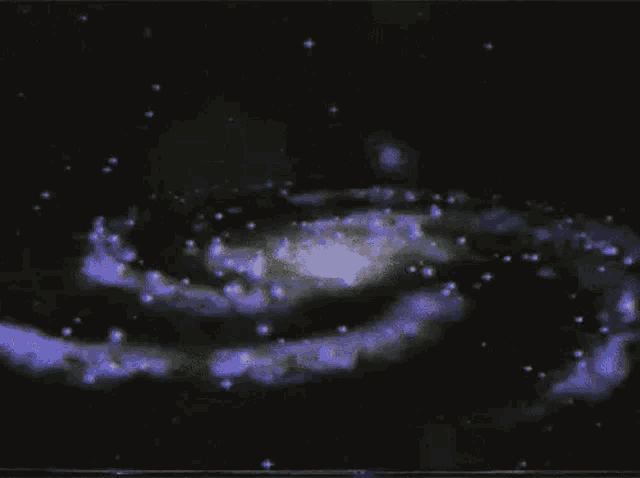 a computer generated image of a galaxy with a star in the middle