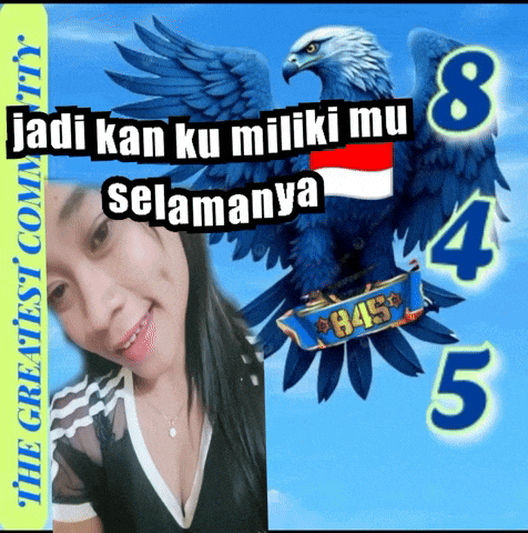 a picture of a woman with the words " jadi kan ku miliki mu selamanya " on it