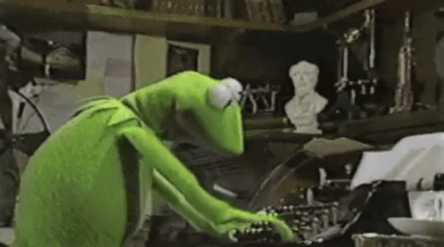 Kermit Typing GIF - Kermit Typing GIFs