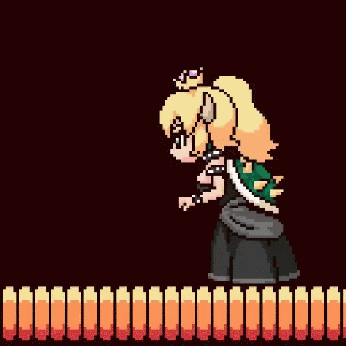 Bowsette Blowing GIF